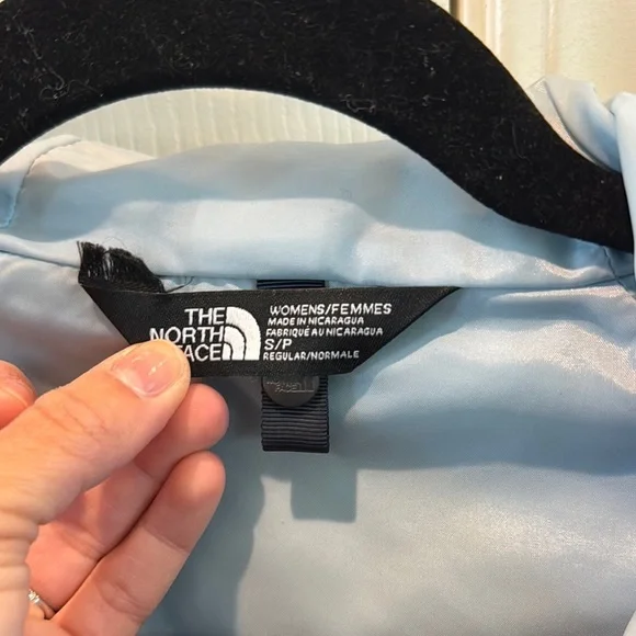 The North Face Blue and Orange Raincoat with Hood - Picture 2 of 4